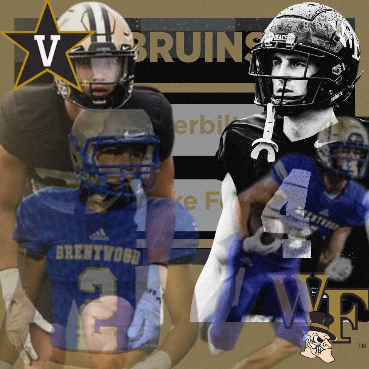 Make sure to tune in to the ACC network Saturday at 11EST to see former <a href="/wcsBHScf/">Brentwood Football</a> Bruins <a href="/Johnhowse4/">John howse</a> and <a href="/Walker_Merrill1/">Walker Merrill</a> battle it out as <a href="/VandyFootball/">Vanderbilt Football</a> travels to take on <a href="/WakeFB/">Wake Forest Football</a>