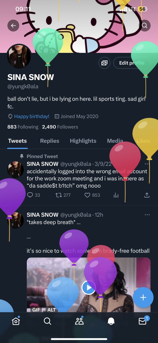 SINA SNOW tweet media