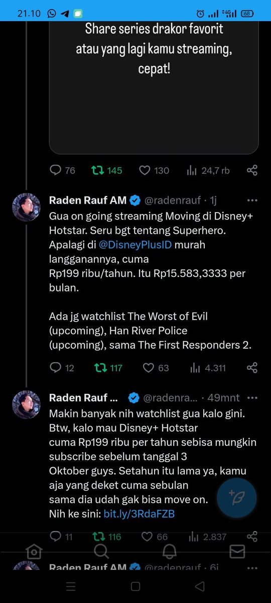 Meidinalivia's tweet photo. @radenrauf Done ah bang!!! https://t.co/3stGebIsPT
