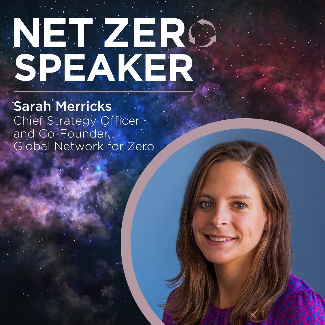 Join @SarahMerricks_ as she speaks at #NZ23 on 9/14 to discover the latest trends in sustainability and help build a #NetZeroFuture. Register using code NETZERO10 for 10% off at netzeroconference.com.