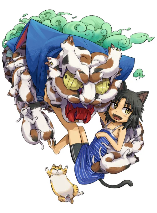 ねこむすめ道草日記で比較的妖怪っぽい感じのを#TLに妖怪を流して百鬼夜行をしようの会 