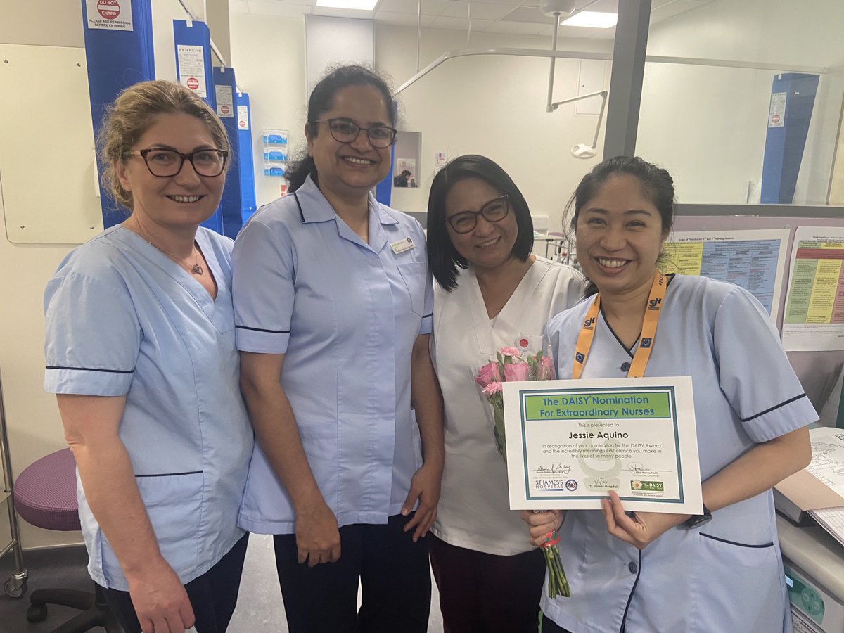 Helen Fenn (@fennhelen) on Twitter photo Congratulations to our latest DAISY nominee in Plastics and Vascular Ambulatory Care. Lovely patient recognition for an amazing nurse <a href="/SJHDoN/">Sharon Slattery DoN</a> <a href="/stjamesdublin/">St James's Hospital</a> #magnet4europe Congratulations to our latest DAISY nominee in Plastics and Vascular Ambulatory Care. Lovely patient recognition for an amazing nurse <a href="/SJHDoN/">Sharon Slattery DoN</a> <a href="/stjamesdublin/">St James's Hospital</a> #magnet4europe
