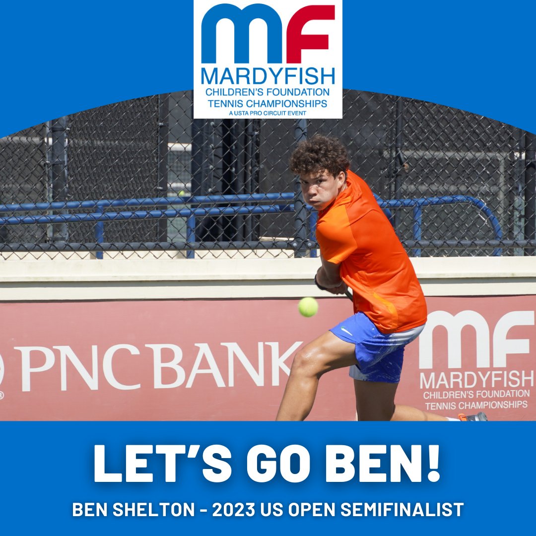 MardyFishFound's tweet image. Good luck today Ben Shelton! What an amazing run you have had since we saw you here at our tournament not very long ago.

Very exciting for all the Fish Fans to watch your progress!

MEN'S SINGLES SEMIFINALS - ARTHUR ASHE STADIUM
Today at 3:00 PM
BEN SHELTON VS NOVAK DJOKOVIC