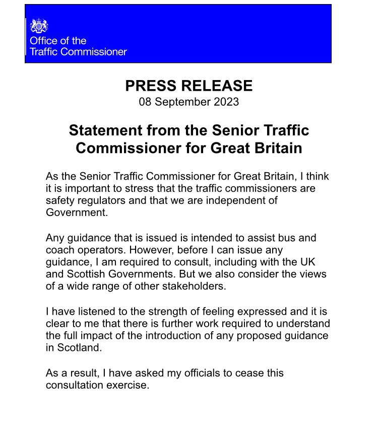 Job done! ✅

Scottish Football - 1 
Traffic Commissioner - 0