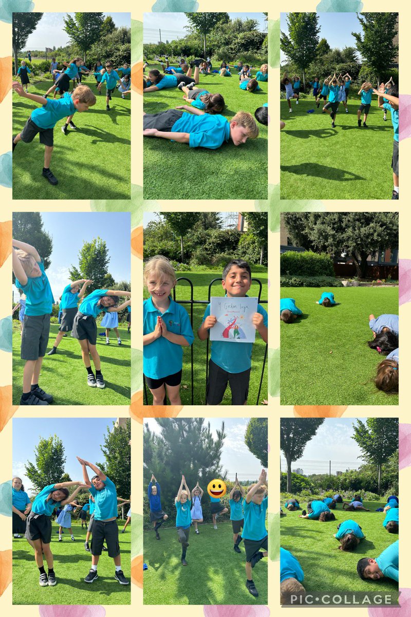 YsgolHamadryad's tweet photo. Mae #Llwyfen4 wedi ymgartrefu ar ôl wythnos brysur, llawn hwyl. Trafodwyd #hunaniaeth a’r holl bethau sy’n ein gwneud yn unigryw. Buom yn trafod emosiynau ar ddechrau’r flwyddyn gan feddwl am strategaethau effeithiol i’n helpu i brosesu’r teimladau megis yoga yn yr ardd gudd ☀️🌳 https://t.co/FXYtjhiE9i