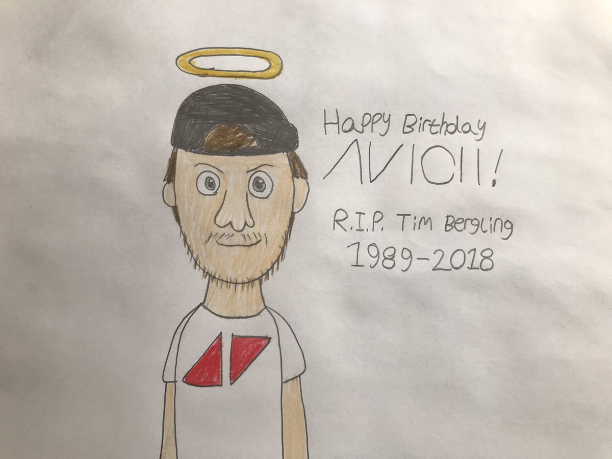 AdamTTH19's tweet photo. Happy birthday to the late Tim Bergling aka Avicii! He would’ve been 34 today.
Here’s a drawing to celebrate!
#Avicii #RIPAvicii #TimBergling #RIPTimBergling #AviciiLevels #AviciiWakeMeUp #TheNights #HeyBrother #ICouldBeTheOne #AviciiAllYouNeedIsLove @Avicii https://t.co/dhVuLQ263r