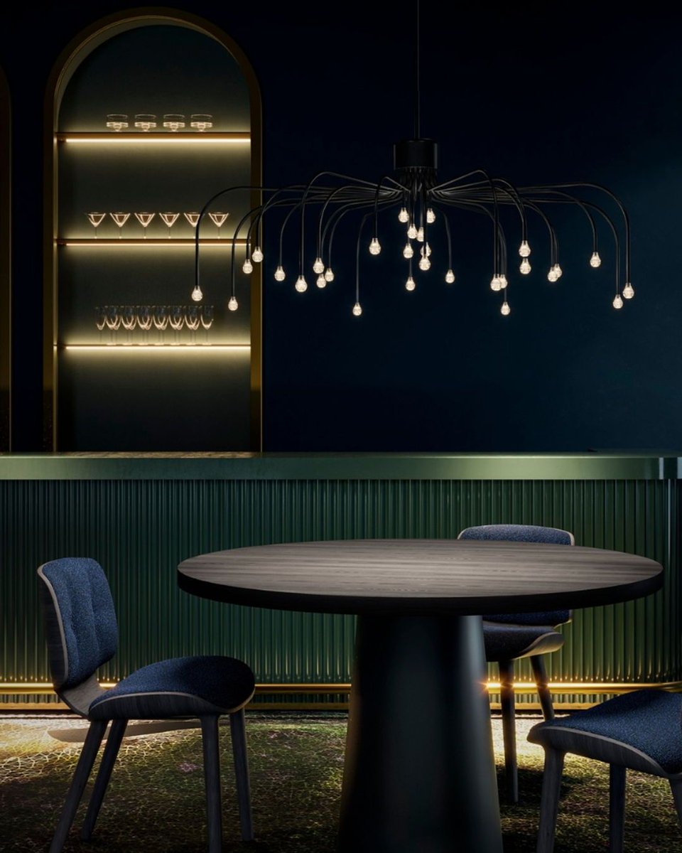 Bring the enchantment of a starry night into your home w/ Moooi's Starfall Suspension Light! Reimagining the classic chandelier, you can experience a perpetual starfall right in your living space.

Get it for less through our Semi Annual Sale: buff.ly/3Z87m7E