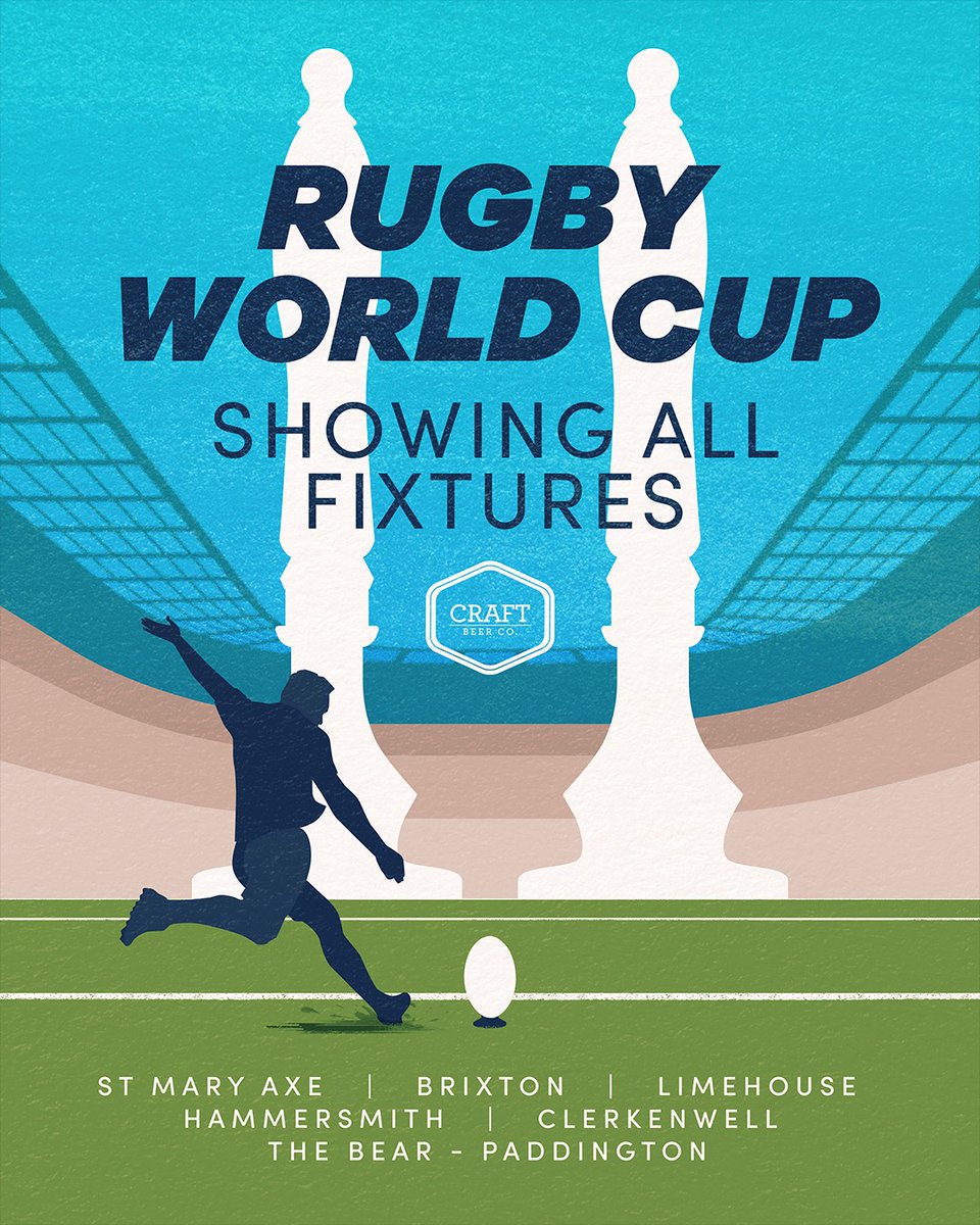 🌍🏆 The Rugby World Cup is HERE 🏆🌍

The first game is 8:15pm tonight! 🇳🇿 VS 🇫🇷 

Prepare to be captivated by the thrilling action, heart-pounding tackles, and jaw-dropping tries shown on our large HD screens while savouring the world's finest craft beers under one roof! 🍺🏉