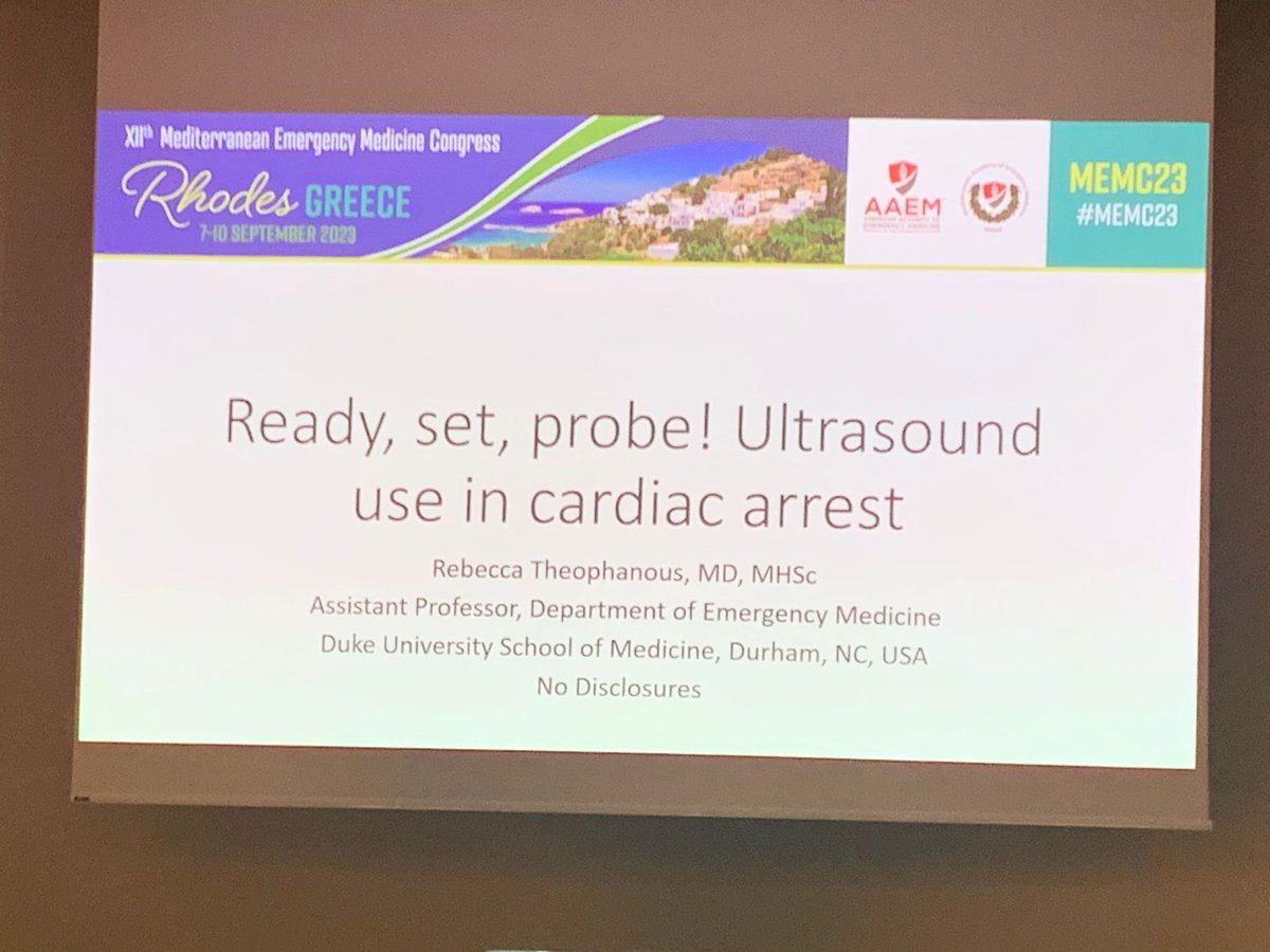 Rebecca Theophanous (@rbectheo) on Twitter photo Speaking on POCUS use in cardiac arrest and my VA research training ED providers on POCUS at the Durham VA in beautiful Rhodes, Greece at #MEMC23 <a href="/aaeminfo/">AAEM</a> <a href="/dukeemergency/">Duke Emergency Medicine</a> <a href="/Duke_EUS/">Duke Emergency Ultrasound</a> Speaking on POCUS use in cardiac arrest and my VA research training ED providers on POCUS at the Durham VA in beautiful Rhodes, Greece at #MEMC23 <a href="/aaeminfo/">AAEM</a> <a href="/dukeemergency/">Duke Emergency Medicine</a> <a href="/Duke_EUS/">Duke Emergency Ultrasound</a>