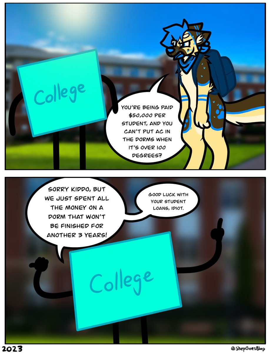 ShepGoesBlep's tweet image. College