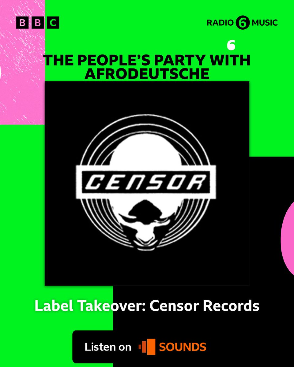 AFRODEUTSCHE_AD's tweet image. Tonight it&apos;s a label take over! I&apos;m handing the last half hour to the wonderful #AlexJann of #CensorRecords! You do not want to miss this!!!

Don&apos;t miss the BTS look at the label, with new music and features from #AssemblerCode @LondonModular #LUZ1E #PTHGN

@bbc6music
