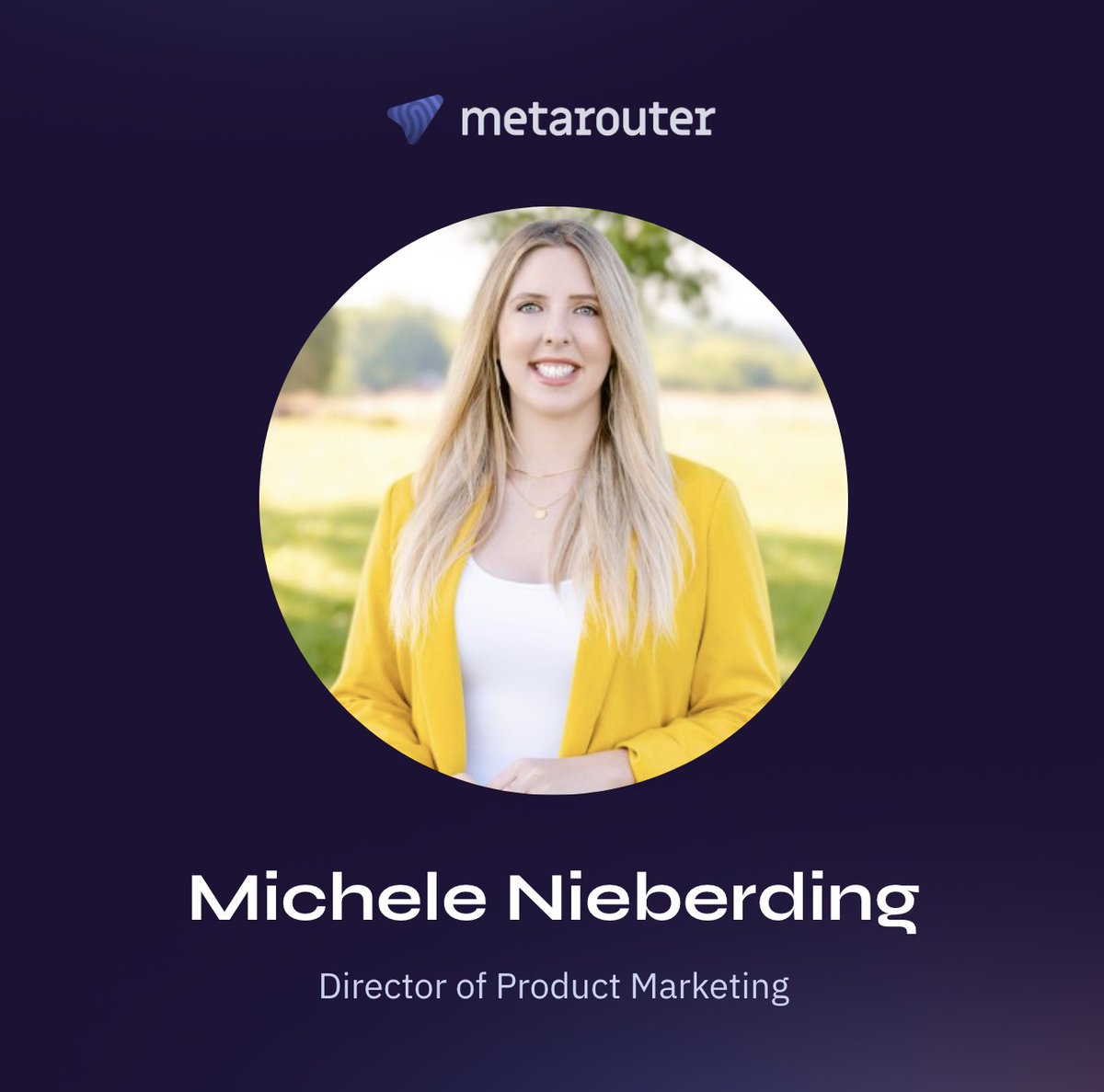 MetaRouter's tweet image. We are thrilled to introduce Michele Nieberding as our new Director of Product Marketing! Michele brings her expertise, energy, and a knack for innovation to fuel our growth and go-to-market strategy

Join us in welcoming Michele to the MetaRouter!  #MetaRouter #ProductMarketing