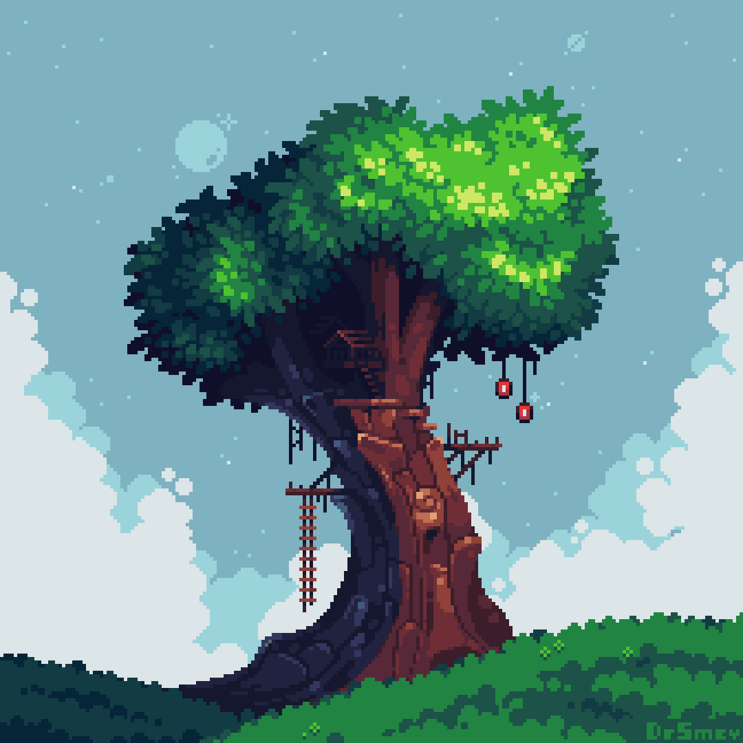 #aseprite #pixelart #madewithaseprite
Tree Hideout
(Repost from May 2022)