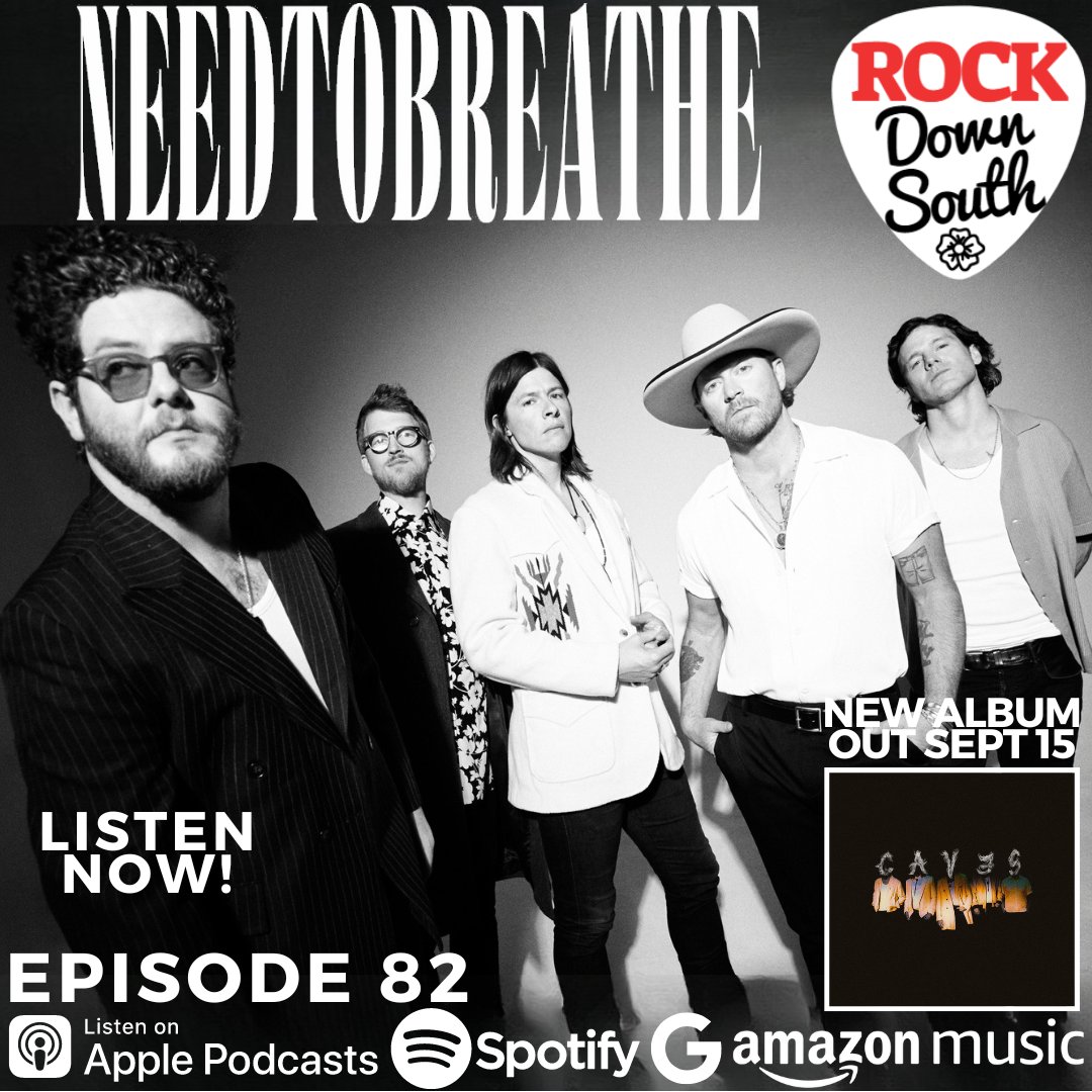 ROCKDOWNSOUTH's tweet photo. LISTEN NOW! Brand new episode with NEEDTOBREATHE! Josh and I talk all about the new album "CAVES" out, Sept 15th and a whole lot more! @needtobreathe @joshlovelace

LINKS: https://t.co/FTPYfC4zYZ

@thegreenroompr #needtobreathe #rockdownsouth #rock #rocknroll #newalbum #rockalbum https://t.co/CWV3iTWPzL