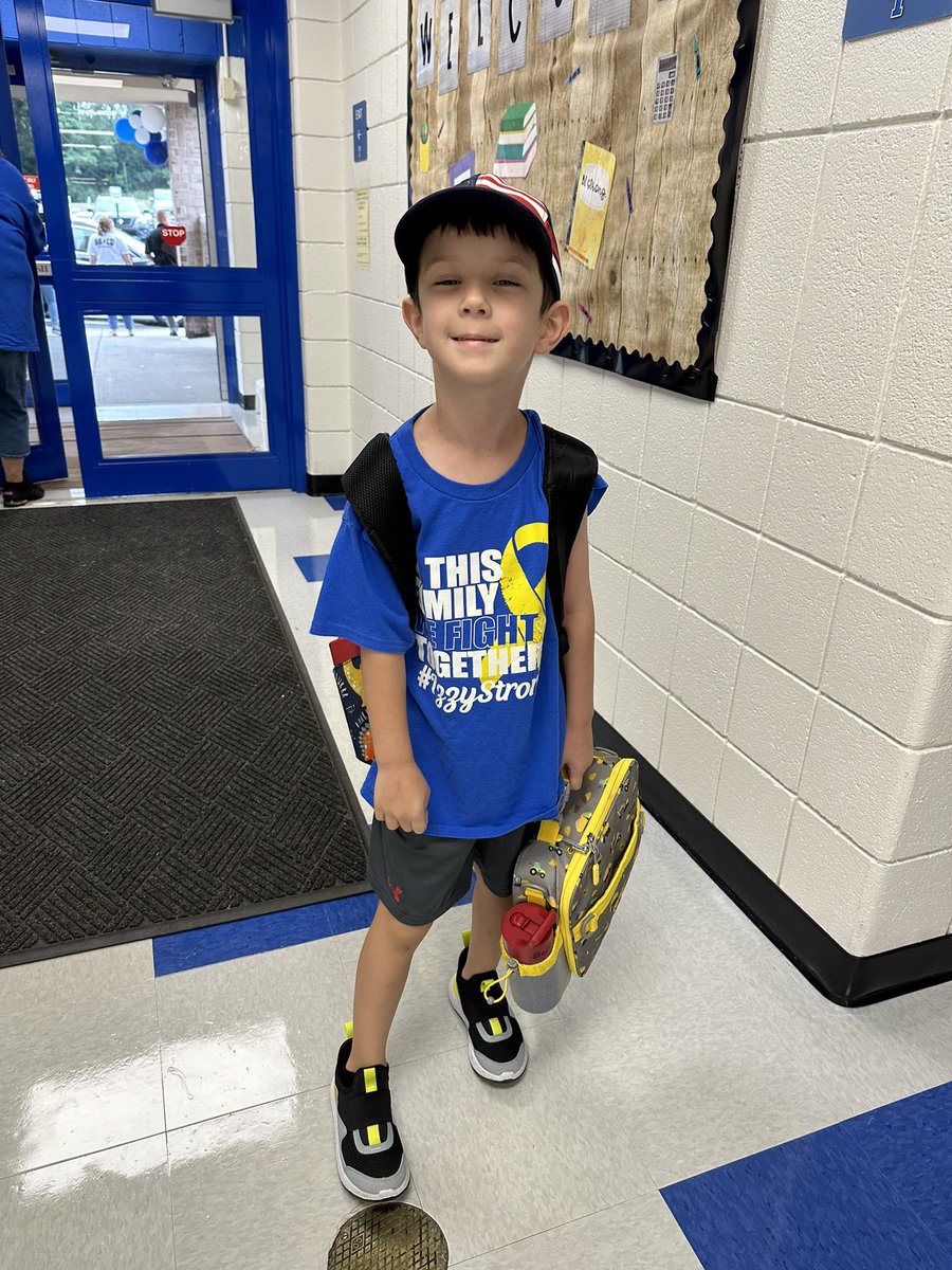 west_elem's tweet photo. Izzy Strong day! 💙🎗️ https://t.co/gj2XqF02EL