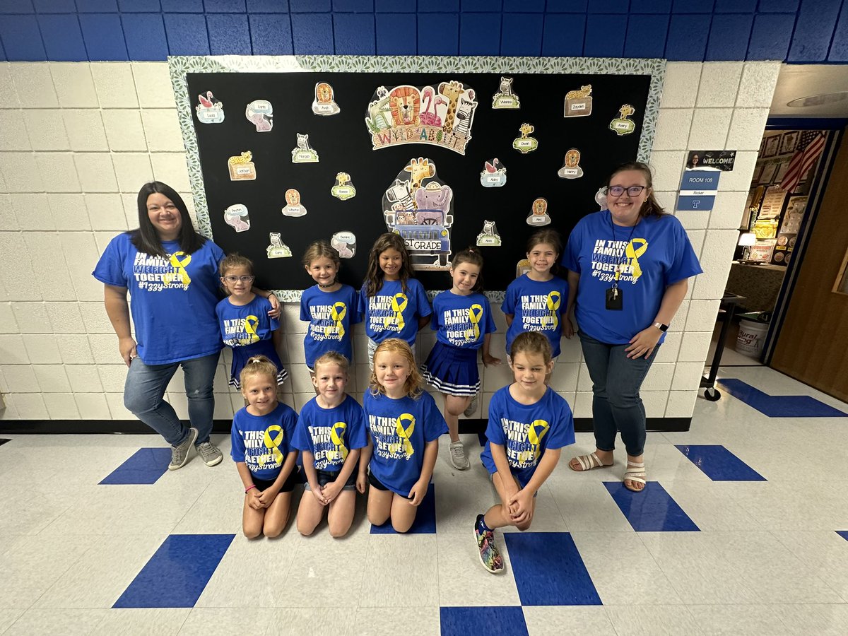 west_elem's tweet photo. Izzy Strong day! 💙🎗️ https://t.co/gj2XqF02EL