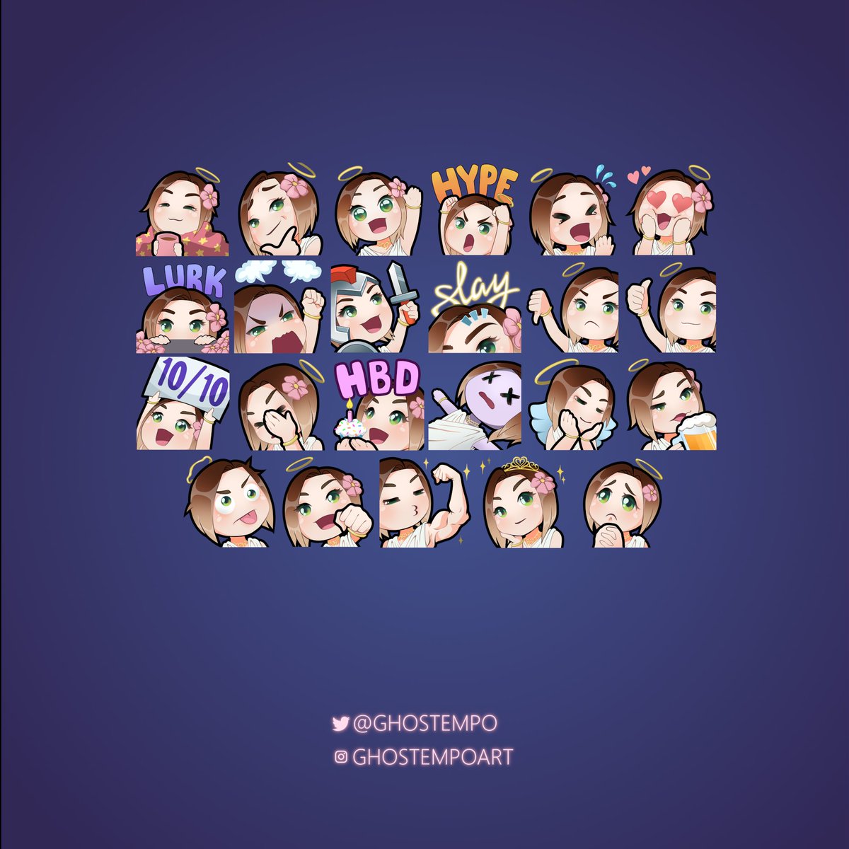 ghostempo's tweet photo. Twitch emotes for @_HeavenleeSims 👼

#twitch #twitchtv #twitchemotes #twitchemote #twitchartist #emotes #emote #commissionsopen #smalltwitchstreamer #twitchaffiliate https://t.co/wu4i9WTv8u