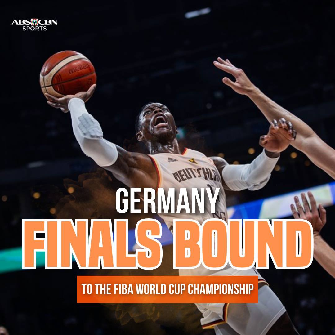 GERMANY IS GOING TO THE WORLD CUP FINALS! 👏 Upset? You tell us! 🇩🇪 def. 🇺🇸, 113-111 and will face 🇷🇸 in the championship round of the #FIBAWC! #winforall