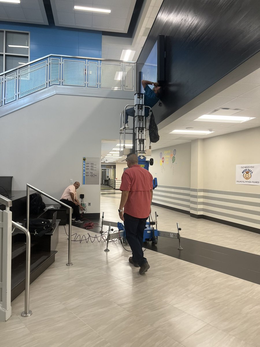 Our IT dept is hard at work this morning!! We are so thankful for all their hard work to keep us up and running. <a href="/OLE_Leopards/">Leonard Elementary</a>