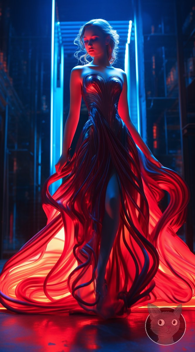 DesignLallen's tweet photo. She ain't even dressed to impress

🔴✨ #AIGenerated #NeonLighting #RedDress #Fashion #Art #Style #midjourneygallery #midjourneyartwork https://t.co/tOZu727DhM