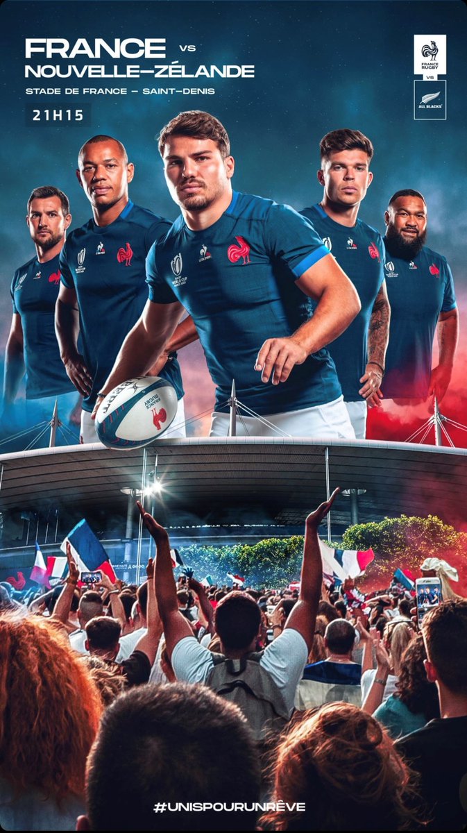 UTi Group encourage les Bleus dans le début de cette nouvelle coupe du monde de rugby 2023 #UnisPourUnRêve #RWC2023 #FRAvNZL 🏈