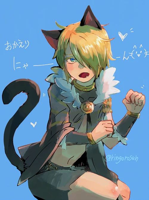 これは萌え系を詰め込んだ青テスカトリポカニャンコ#fgo #テスカトリポカ青 