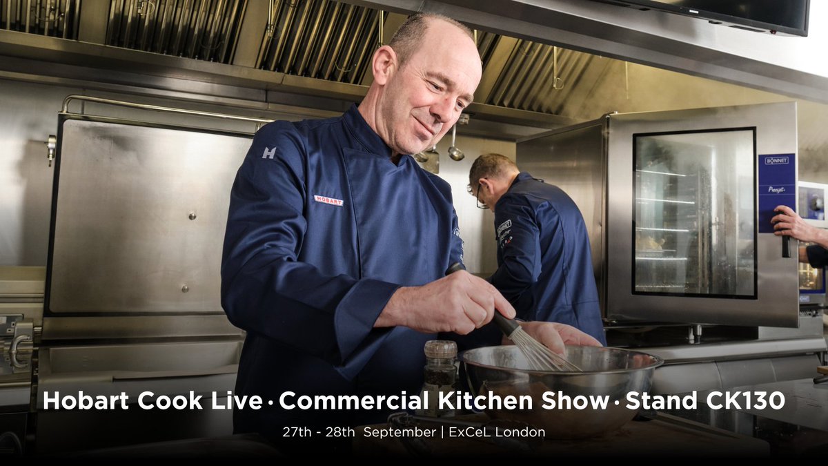 Hobart_UK's tweet photo. Our history of over 125 years of innovation allows us to provide solutions to make kitchen life easier, and more productive.
Visit us at the Commercial Kitchen Show on stand CK130 to see some of those innovations in action.
#CommercialKitchenShow #CK23 #SmartSavings #LiveCook https://t.co/rhWePh9ms3