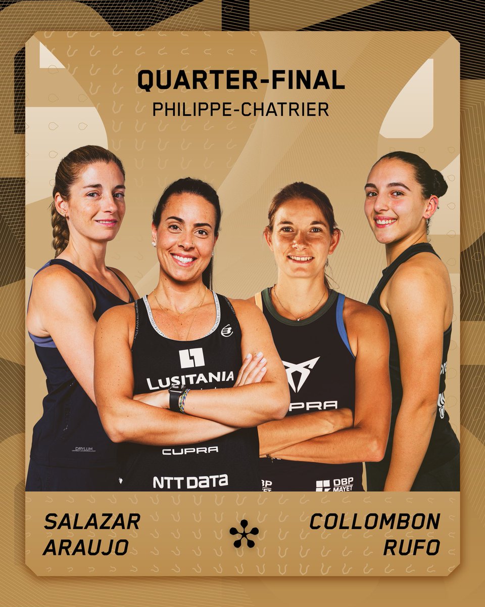 premierpadel's tweet image. QUARTER-FINAL

@AleeeeSalazar &amp;amp; Sofia Araujo

🆚 

Alix Collombon &amp;amp; @lorerufoo03 

⏰ LIVE NOW

#GreenweezParisMajor #PadelStars