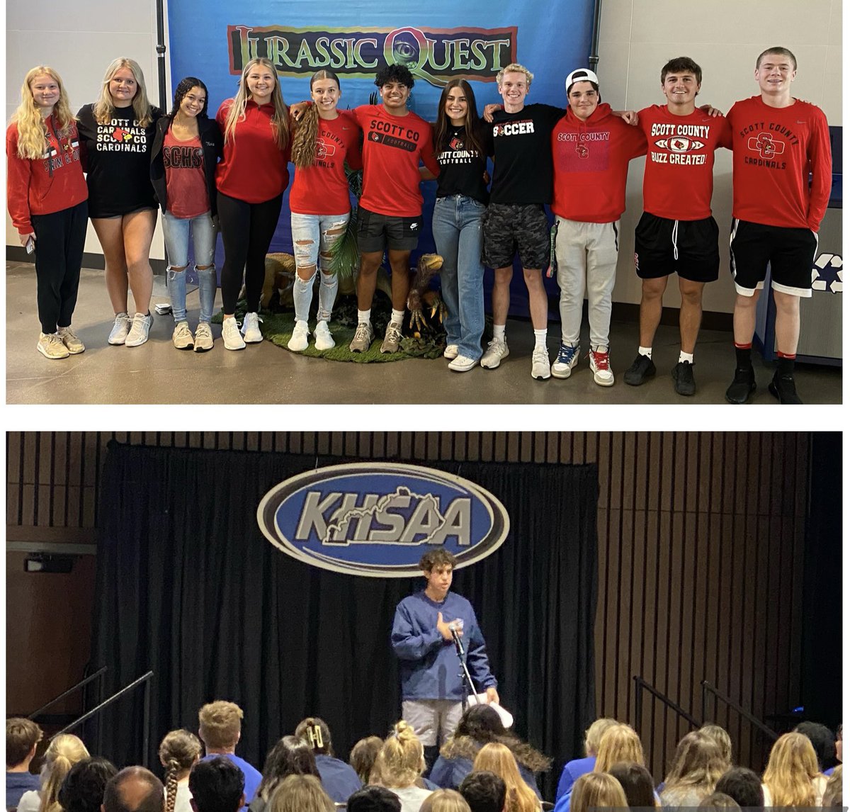 We are so proud of our student -athletes representing SCHS at the KHSAA Hype Leadership Conference! #CardinalPride #WeAreSC