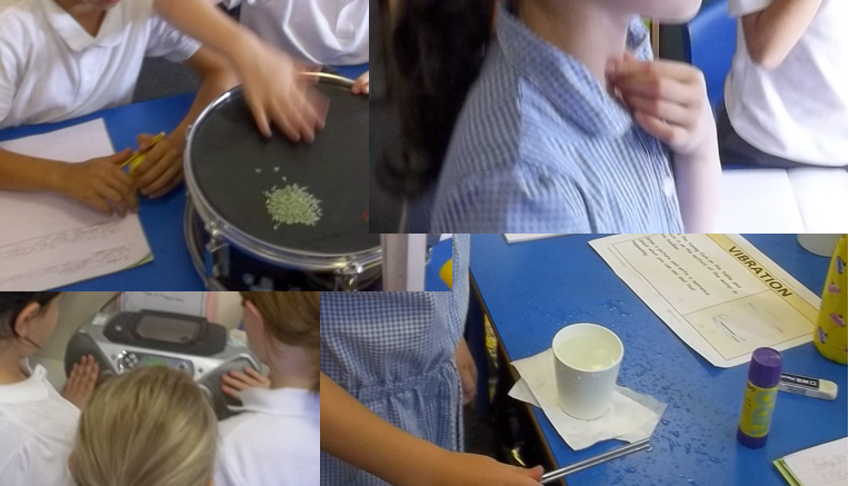 DidsburyCE's tweet photo. Today Year 4 explored sound and vibrations at the start of their new science unit. The children particularly enjoyed observing rice vibrate on a drum, and observing the effects of a pitching fork on the surface of water. #DCEscience https://t.co/IghQzZDQSi