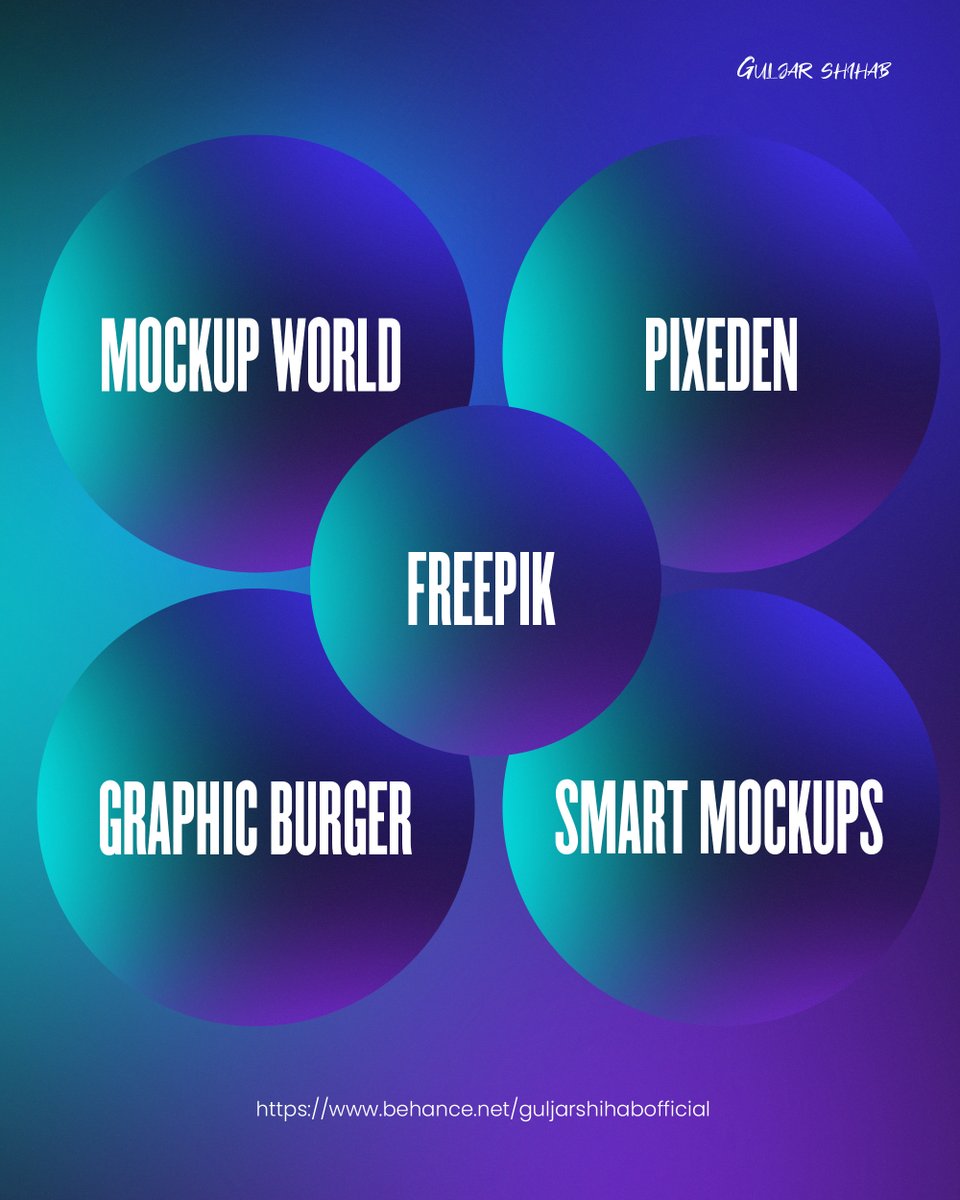 guljarshihab's tweet photo. Top 5 Free Mockup Website for Graphic Designers.
#graphicdesign
#graphicdesigner
#guljarshihab
#mockups
#creativeideas https://t.co/z645PQOoGH