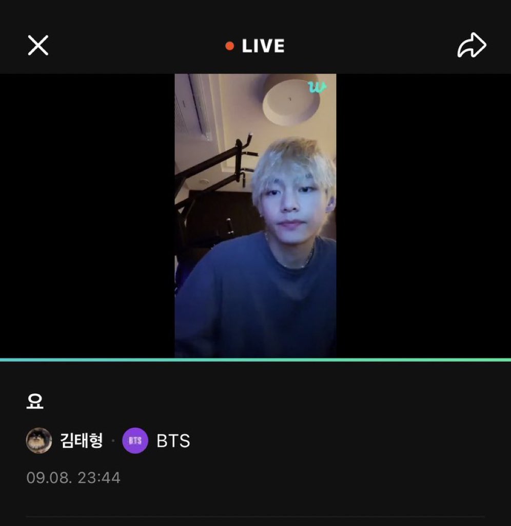 Tae <a href="/BTS_twt___KTHV/">𝐊𝐈𝐌태형</a> Live 💜

🐯: YO