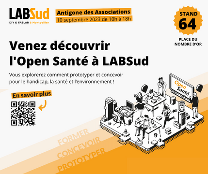 LabSud's tweet image. Venez nombreuses et nombreux découvrir un monde fascinant de partage, de savoir, d'apprentissage et de fabrication DIY à l'antigone des asso.
Vous y découvrirez l'Open Santé ! Un bébé né après la crise du covid dans le Réseau National des FabLabs.