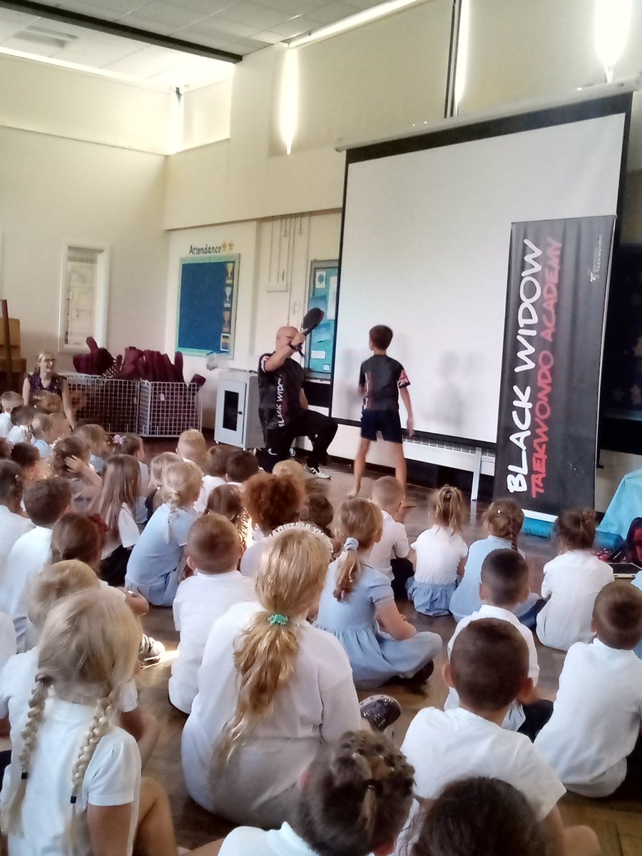 SJBNormanton's tweet photo. Thank you Rich @Blackwidowtkd for coming into school this afternoon.  The children were really engaged. https://t.co/8MEjWKLNja