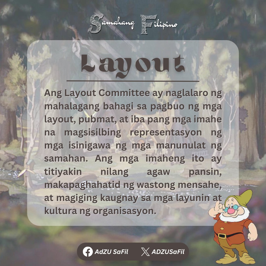ADZUSaFil's tweet photo. Kung oo, ano pang hinihintay mo? Maging kasapi na ng Samahang Filipino! Basahin ang mga kalakip na larawan sa ibaba para sa mga maaaring salihan na mga komite. https://t.co/T0TQM9m1ZK