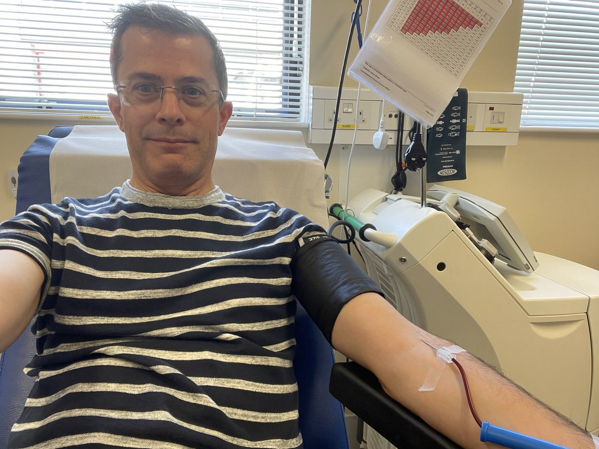 8th donation for neonatal intensive care. Not as painful as it looks thanks to the staff @givebloodnhs @derriford_hosp #giveblood #sharpscratch #nicu #picu @ NHS Blood Donation