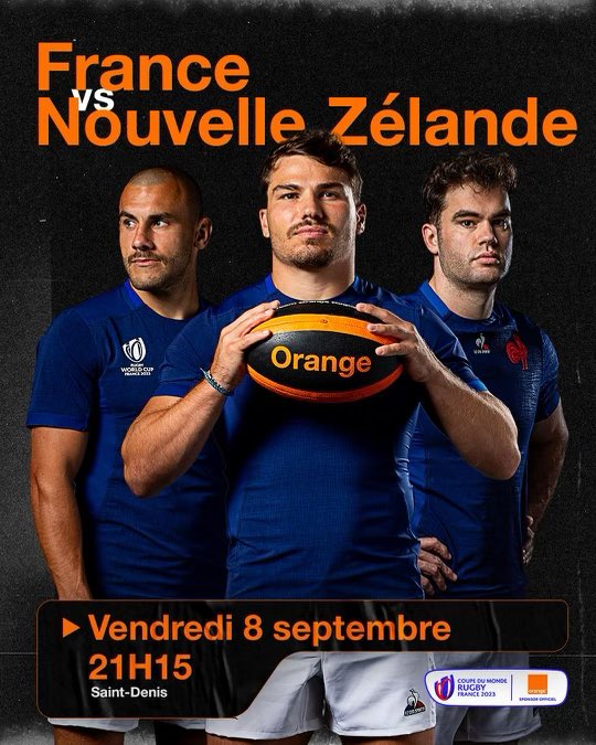 .<a href="/orange/">Orange</a> Sponsor Officiel et Opérateur Telecom Officiel de <a href="/France2023/">Rugby World Cup France 2023</a> relève un défi technologique inédit pour faire de cette coupe du monde un succès planétaire ! #RWC2023 

Et dès ce soir, tous derrière les bleus !!
#UnisPourUnReve #FRANZL <a href="/FranceRugby/">France Rugby</a> <a href="/Orange_France/">Orange France</a>