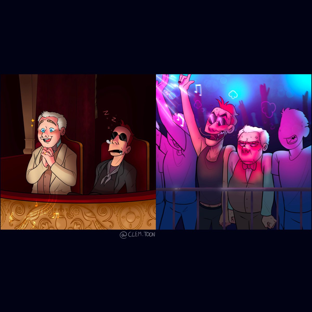 Two very different styles... but as they say, opposites attract!😏❤️