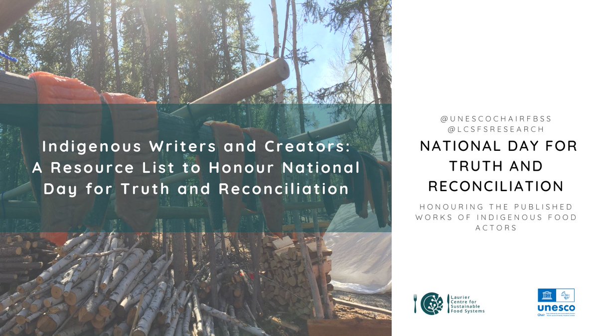 The Laurier Centre for Sustainable Food Systems (@lcsfsresearch) on Twitter photo For #NDTR September, we’ll be sharing some of the Indigenous authors, researchers, filmmakers, podcasters and food actors who are leading us towards sustainability.
Click here bit.ly/3Pv51k7
<a href="/CBCNorth/">CBC North</a> <a href="/CBCIndigenous/">CBC Indigenous</a> <a href="/IIYCfamily/">Int’l Indigenous Youth Council</a> <a href="/GYBN_CBD/">Global Youth Biodiversity Network (GYBN)</a> <a href="/WLUIndigenous/">Laurier Indigenous</a> <a href="/CCUNESCO/">CCUNESCO</a> <a href="/UNESCO/">UNESCO 🏛️ #Education #Sciences #Culture 🇺🇳</a> For #NDTR September, we’ll be sharing some of the Indigenous authors, researchers, filmmakers, podcasters and food actors who are leading us towards sustainability.
Click here bit.ly/3Pv51k7
<a href="/CBCNorth/">CBC North</a> <a href="/CBCIndigenous/">CBC Indigenous</a> <a href="/IIYCfamily/">Int’l Indigenous Youth Council</a> <a href="/GYBN_CBD/">Global Youth Biodiversity Network (GYBN)</a> <a href="/WLUIndigenous/">Laurier Indigenous</a> <a href="/CCUNESCO/">CCUNESCO</a> <a href="/UNESCO/">UNESCO 🏛️ #Education #Sciences #Culture 🇺🇳</a>