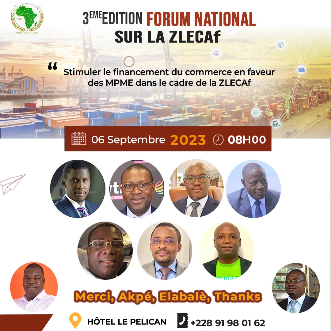 Forum ZLECAf Tg (@zlecaf_tg) on Twitter photo #FZT2023 Les rideaux sont tombés sur la 3è édition du forum national sur la #ZLECAf au Togo.
Merci au <a href="/CommercegouvTg/">Ministère du Commerce - TOGO</a>, à <a href="/EcobankTogo/">Ecobank Togo</a> à l'@iatf2023 à la <a href="/BCEAO_Officiel/">BCEAO_Officiel</a> et à <a href="/KomiAbitor/">ABITOR Komi</a> à <a href="/AfCFTA/">AfCFTA Secretariat Official</a> pour avoir accepté d' entretenir les participants.
#Merci #Akpe #Thanks #FZT2023 Les rideaux sont tombés sur la 3è édition du forum national sur la #ZLECAf au Togo.
Merci au <a href="/CommercegouvTg/">Ministère du Commerce - TOGO</a>, à <a href="/EcobankTogo/">Ecobank Togo</a> à l'@iatf2023 à la <a href="/BCEAO_Officiel/">BCEAO_Officiel</a> et à <a href="/KomiAbitor/">ABITOR Komi</a> à <a href="/AfCFTA/">AfCFTA Secretariat Official</a> pour avoir accepté d' entretenir les participants.
#Merci #Akpe #Thanks