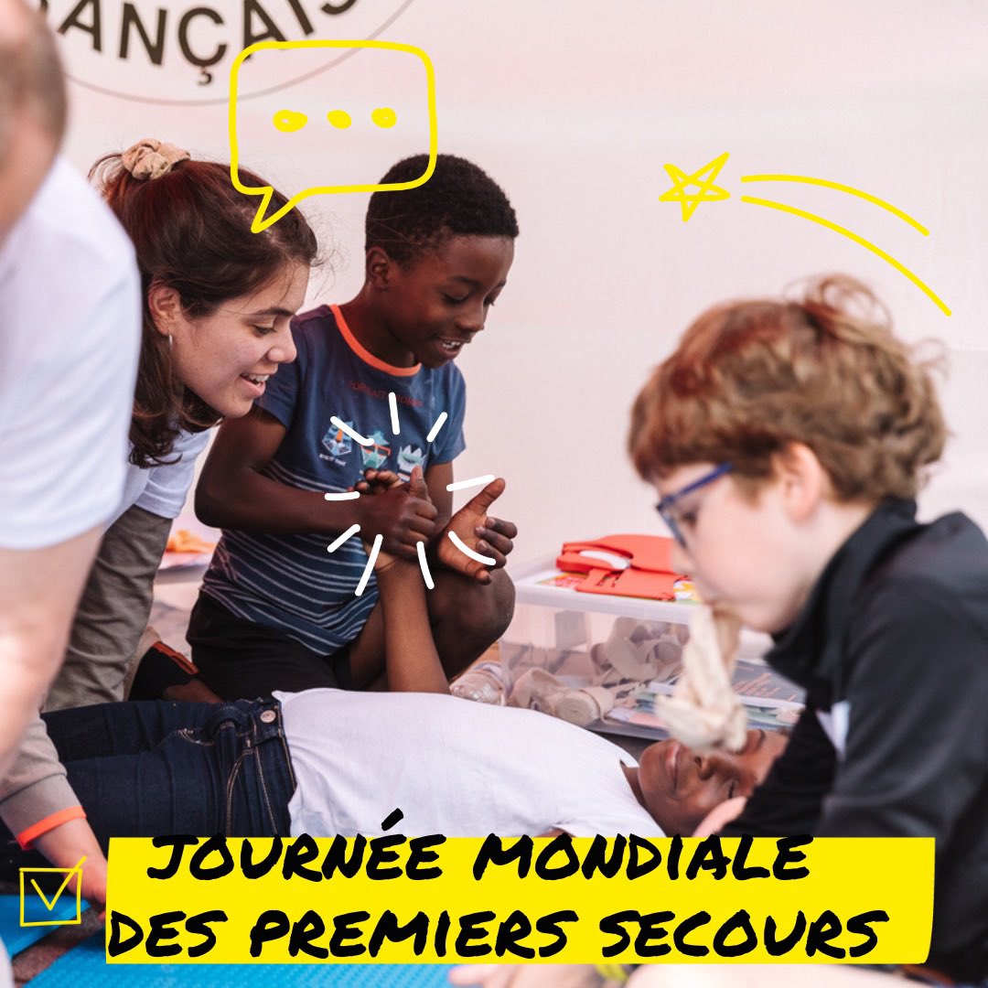 CRFCLAMART's tweet image. Journée Mondiale des Premiers Secours ! Rendez-vous demain au Forum des Associations, Esplanade du Panorama à @VilleDeClamart. Visite de l’ambulance, initiations aux gestes qui sauvent, formations numériques, informations sur nos activités sociales. #JMPS @CroixRouge