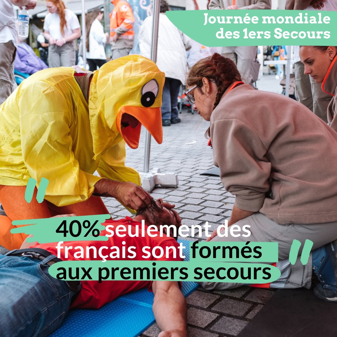 CRFCLAMART's tweet image. Journée Mondiale des Premiers Secours ! Rendez-vous demain au Forum des Associations, Esplanade du Panorama à @VilleDeClamart. Visite de l’ambulance, initiations aux gestes qui sauvent, formations numériques, informations sur nos activités sociales. #JMPS @CroixRouge