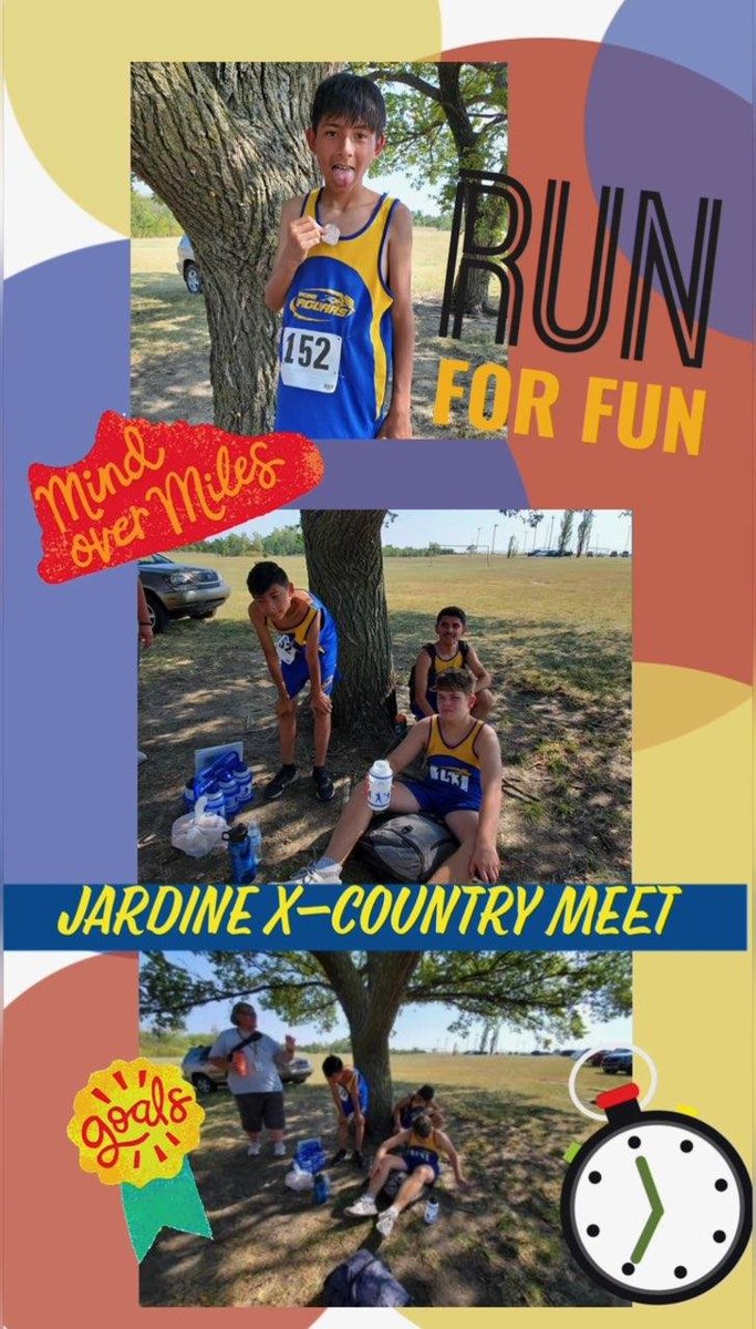 First XC meet! Great job. Jaguar PROUD! <a href="/WichitaUSD259/">Wichita Public Schools</a> <a href="/JardineSTEM/">JardineJaguars</a>