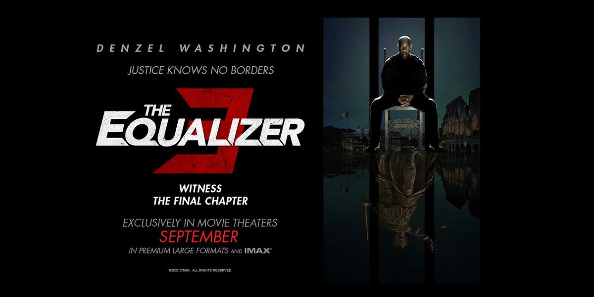 TaquiBox's tweet image. #TheEqualizer3 finaliza su primera semana en los cines de EEUU con un acumulado de $49,8M

En el mismo punto, #TheEqualizer llevaba $45,5M y #TheEqualizer2 $50,2M