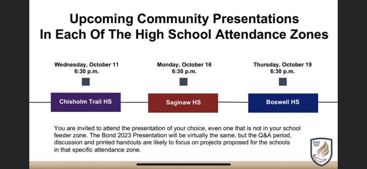 Get all the info on the upcoming bond election in <a href="/EMSISD/">EMS ISD</a> !
