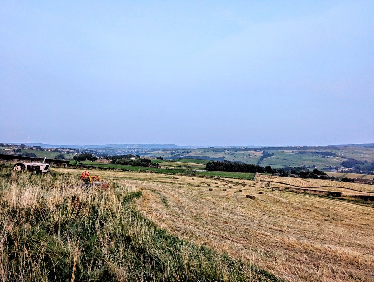 J_Ded's tweet photo. Few pics from the garden last night, Nephew been taking advantage of the dry weather and getting the hay cut and baled. https://t.co/PUNvSsrBni