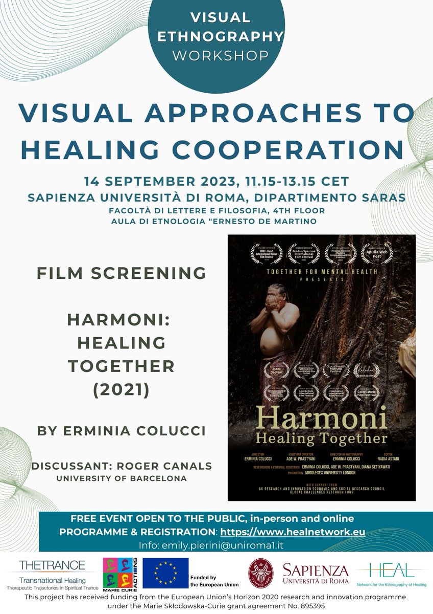 NetworkHeal's tweet photo. Free registration, online and in person @SapienzaRoma 
https://t.co/n3w2yN1a8A
@THETRANCE7 @MSCActions @EmilyPierini https://t.co/twqYkCytjv