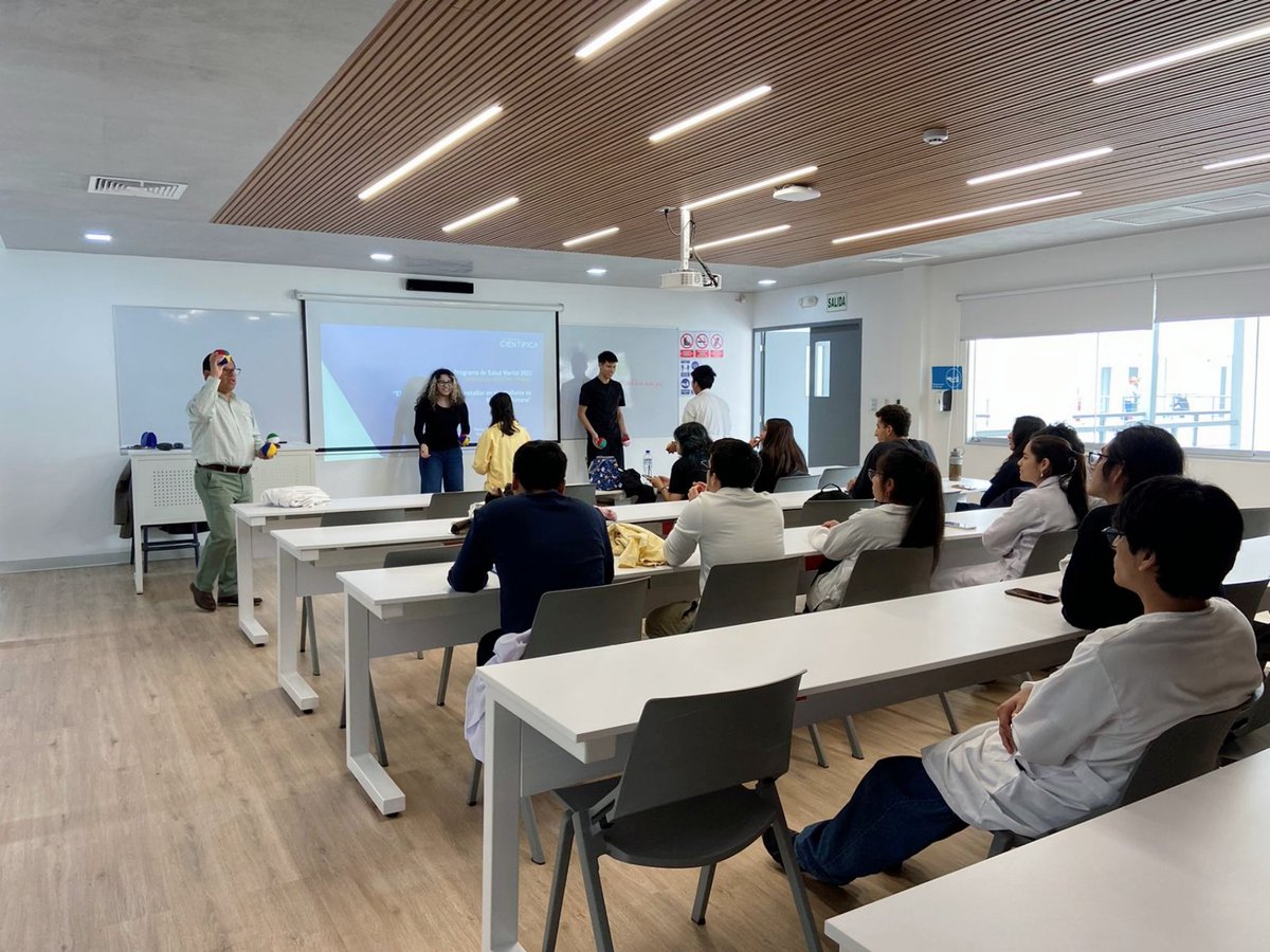 deicidavila's tweet photo. Hoy comenzó nuestro ciclo de talleres de salud mental "Querer, poder, saber y estudiar" dirigido a los estudiantes de Medicina Humana. Se llevarán a cabo en nuestras 3 sedes 👏🏾
A cuidar la salud de quienes nos cuidarán en el futuro ❤️
#MedicinaHumana 🩺
#OrgulloCientifica 💫 https://t.co/O8XBUu8HPC