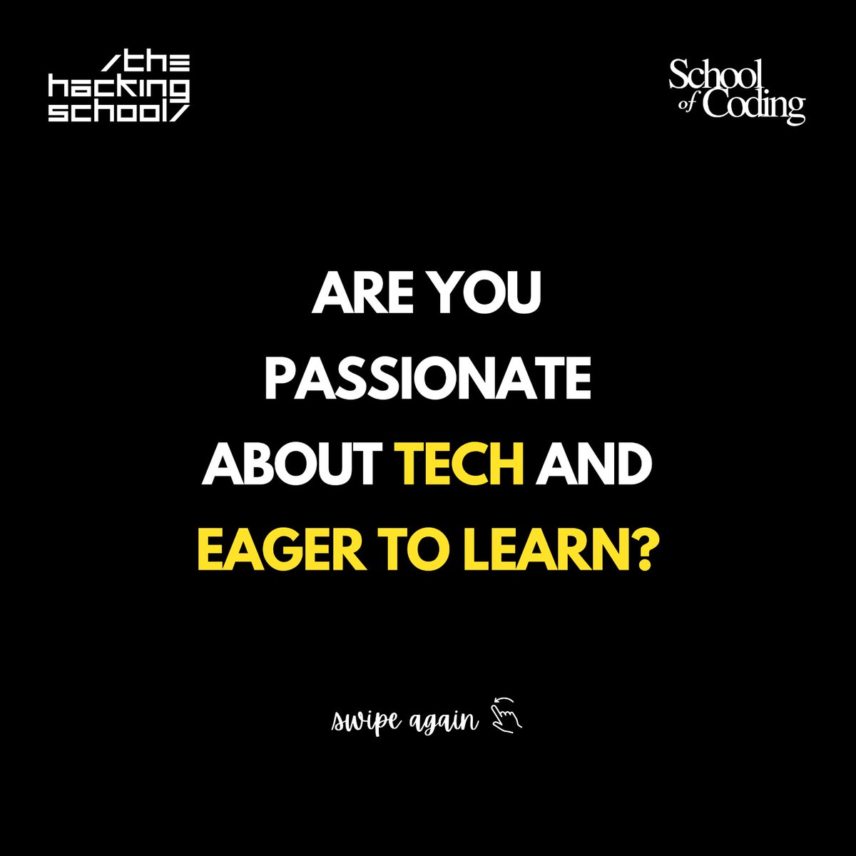 thackingschool's tweet image. Get hands-on experience & build a solid foundation. Don't miss out on this opportunity to experience writing your first lines of code! 🚀🙌🏾
New batch starting in November! 😍
🔗 apply.schoolofcoding.in
#codingli #codingjourney #html #css #javascript #webdevelopment #build