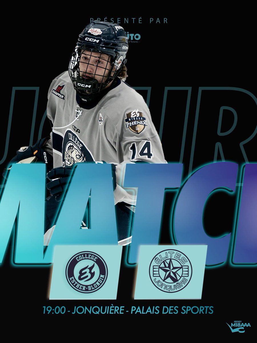 🚨JOUR DE MATCH🚨

Le Phénix donne le coup d’envoi à sa saison 2023-2024 avec un voyage à Jonquière 🏒

#G2G | #Ensemblebâtissonslatradition